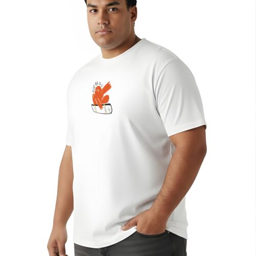 Men's Plus Size  Cotton Graphic Printed T-Shirt | Ride or Die Skateboard Design - Image 3
