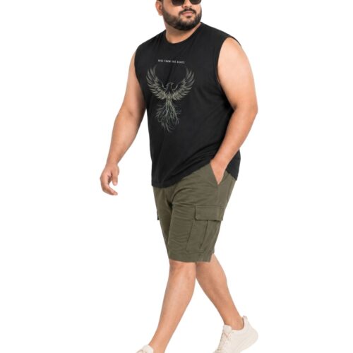 Men's Plus Size Cotton Printed Sleeveless Sando Vest | Phoenix Graphic Round Neck Gym & Casual Wear | 2XL-7XL - Image 13