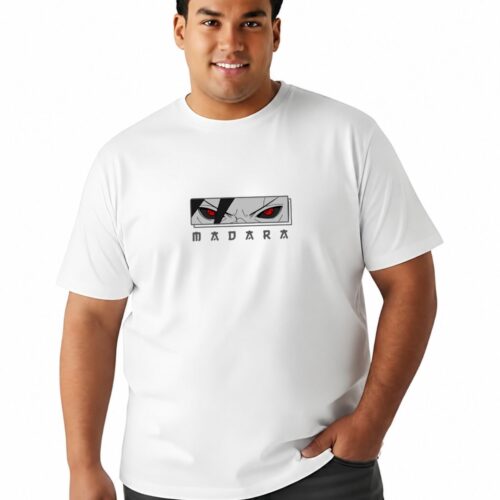 Anime Graphic Oversized Cotton T-Shirt for Men | Madara Inspired | Plus Size - Image 12