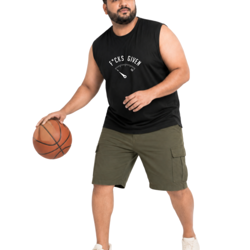 Men's Plus Size Cotton Printed Sleeveless Sando | Funny Quote Graphic Tank Top | Round Neck Casual Gym Vest | 2XL-7XL - Image 1