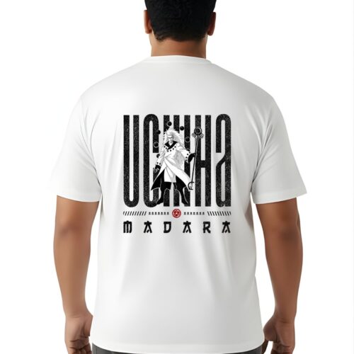 Anime Graphic Oversized Cotton T-Shirt for Men | Madara Inspired | Plus Size - Image 1