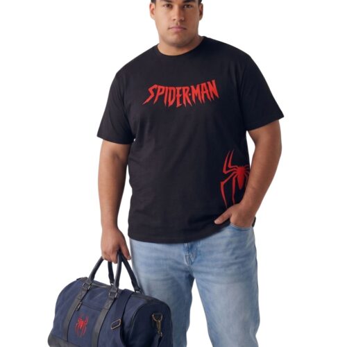 Men's Plus Size Black Cotton Spider Graphic Printed T-Shirt | Premium Round Neck Casual Tee | Soft Cotton | Sizes 2XL-7XL - Image 4