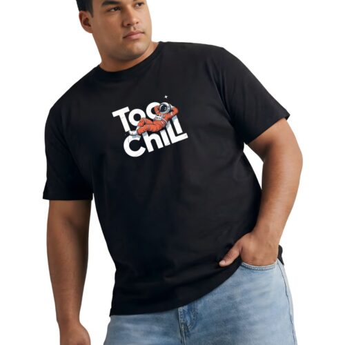 Too Chill Oversized Graphic T-Shirt | Premium Cotton Plus Size Tee - Image 2