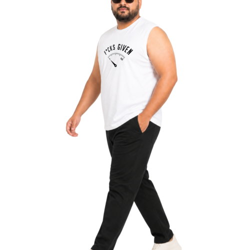 Men's Plus Size Cotton Printed Sleeveless Sando | Funny Quote Graphic Tank Top | Round Neck Casual Gym Vest | 2XL-7XL - Image 4