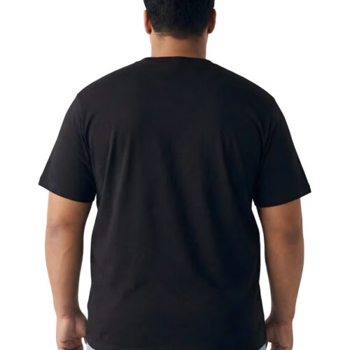 Men's Plus Size Scary Eyes Graphic Printed T-Shirt | 100% Cotton Round Neck Oversized Casual Tee | Black | XXL-7XL - Image 4