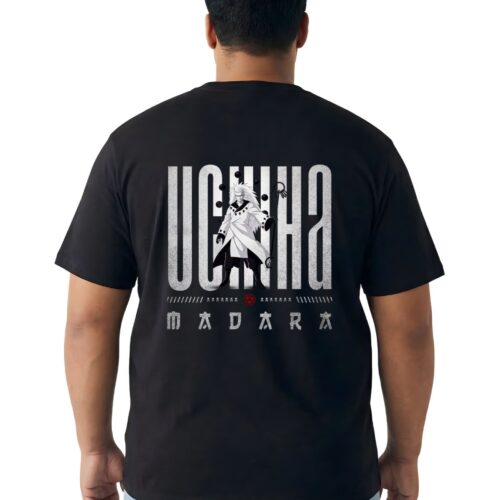 Anime Graphic Oversized Cotton T-Shirt for Men | Madara Inspired | Plus Size - Image 4