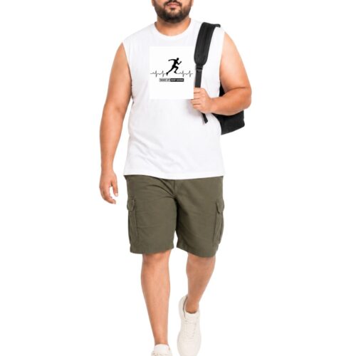 Men’s Running Graphic Sports Sando 2XL–7XL | Plus Size Sleeveless Vest with Motivational Print | Gym, Fitness & Casual Wear - Image 5
