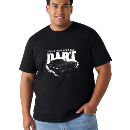 Men's Plus Size Black Drift Car Graphic Printed T-Shirt | 100% Cotton Round Neck Oversized Casual Tee | Drift Racing Design | XXL-7XL - Image 4