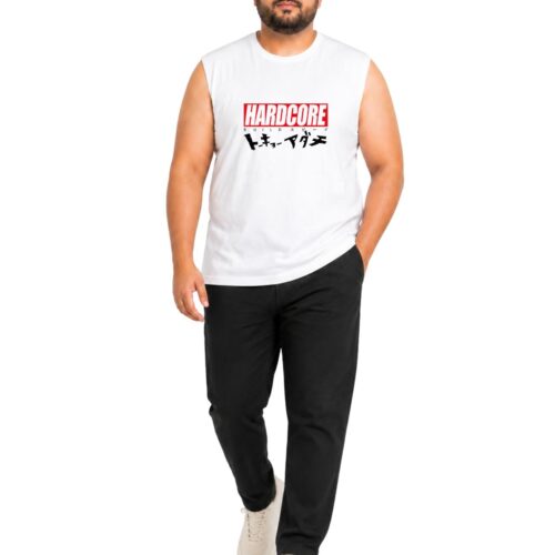 Men's Plus Size Cotton Sleeveless Graphic Tank Top (Sando) – HARDCORE Printed Gym & Casual Vest | Round Neck | 2XL-7XL - Image 6