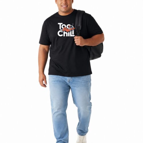 Too Chill Oversized Graphic T-Shirt | Premium Cotton Plus Size Tee - Image 5