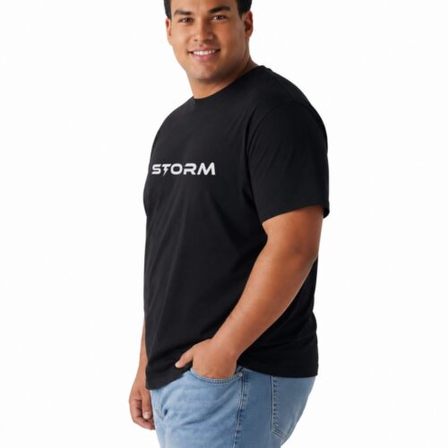 STORM Printed Plus Size Cotton T-Shirt for Men | Oversized Casual Graphic Tee | Round Neck Half Sleeve | 2XL–7XL - Image 6