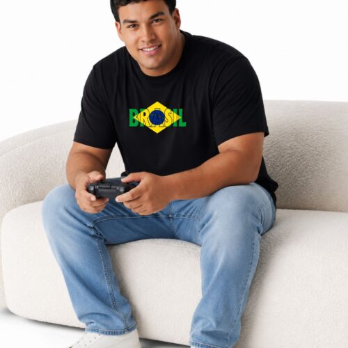 Neymar 10 Printed Plus Size Cotton T-Shirt for Men - Image 8