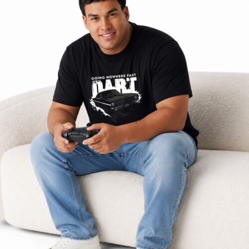 Men's Plus Size Black Drift Car Graphic Printed T-Shirt | 100% Cotton Round Neck Oversized Casual Tee | Drift Racing Design | XXL-7XL - Image 7
