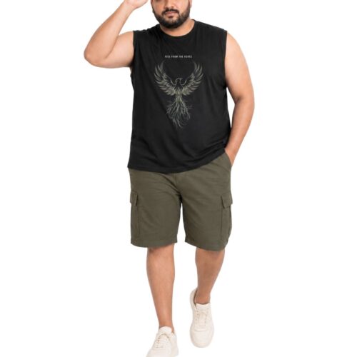 Men's Plus Size Cotton Printed Sleeveless Sando Vest | Phoenix Graphic Round Neck Gym & Casual Wear | 2XL-7XL - Image 10