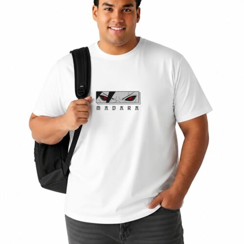 Anime Graphic Oversized Cotton T-Shirt for Men | Madara Inspired | Plus Size - Image 9