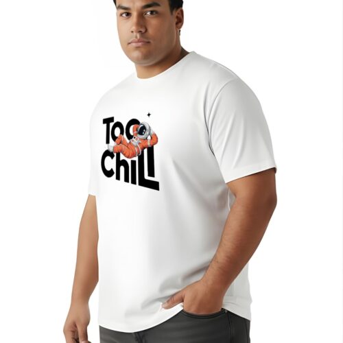 Too Chill Oversized Graphic T-Shirt | Premium Cotton Plus Size Tee - Image 15