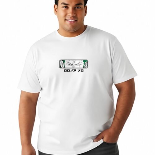 Roronoa Zoro Anime Printed Plus Size T-Shirt for Men - Image 5
