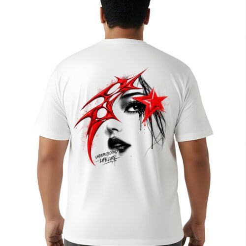 Savage Graphic Printed Plus Size T-Shirt for Men | Black & White Oversized Casual Tee - Image 15