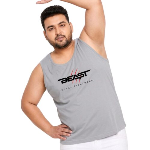 Beast Plus Size Sports Sando for Men | Graphic Printed Sleeveless Vest - Image 11
