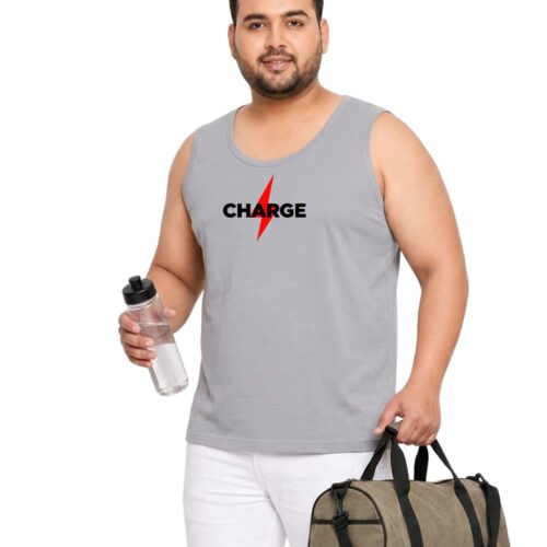Charge Plus Size Sports Sando for Men | Graphic Printed Sleeveless Vest - Image 12