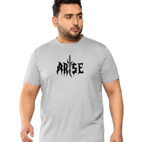 Arise Graphic Printed Plus Size Sports T-Shirt for Men - Image 18