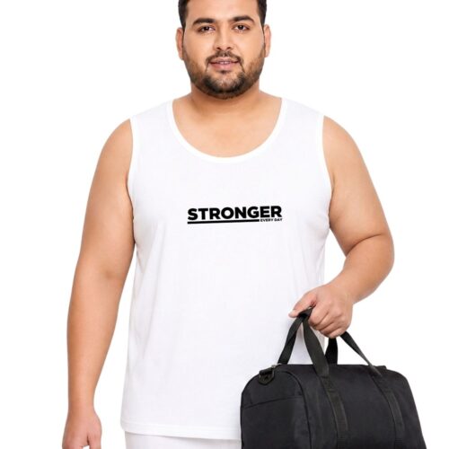 Stronger Plus Size Sports Sando for Men | Sleeveless Activewear Vest - Image 6