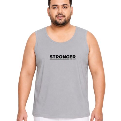Stronger Plus Size Sports Sando for Men | Sleeveless Activewear Vest - Image 8