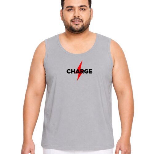 Charge Plus Size Sports Sando for Men | Graphic Printed Sleeveless Vest - Image 8