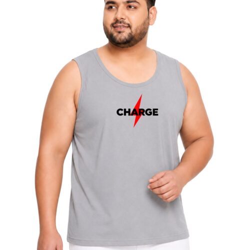 Charge Plus Size Sports Sando for Men | Graphic Printed Sleeveless Vest - Image 9
